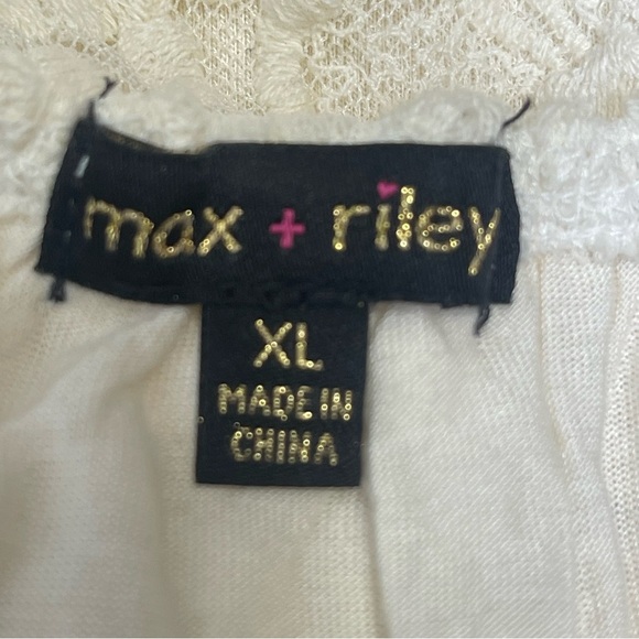 Max + Riley Lace Open Back Tie Bow Blouse Extra Large - Picture 5 of 6